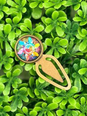 Colorful Birds Metal Clip Bookmark